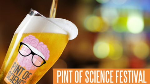 cervesa amb logo pint of science